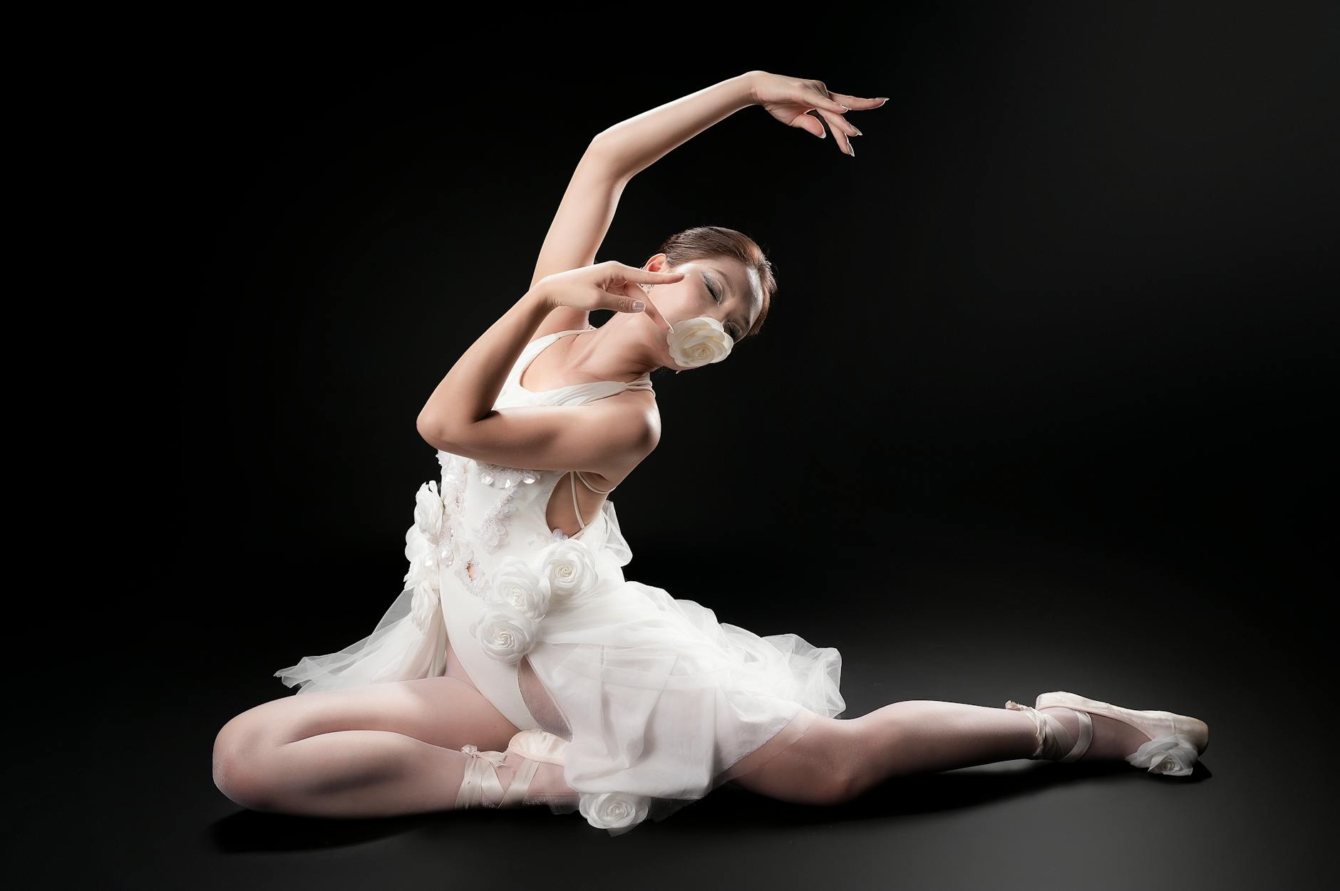 Ballet dancer in elegant pose